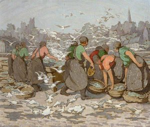 Girls And Gulls At Ardglass — Georgina Moutray Kyle