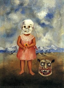 Ragazza Con Maschera Della Morte (lei Gioca Da Sola) — Frida Kahlo