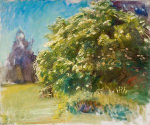 A Garden Scene — Sir Alfred James Munnings