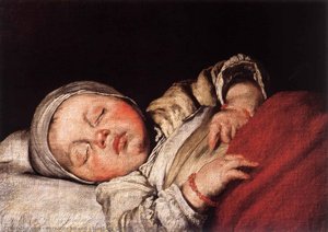 Спящий Ребенок — Бернардо Строцци