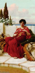 Streichelei — R.b.a John William Godward