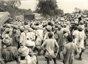 Refugees Travelling On Foot After 1947 Partition — Faustin Elmer Chaudhry