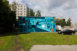 Geometrical Abstract Graffiti Painting — Petro Aesthetics, Ilya Slak