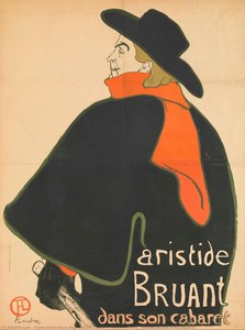 Aristide Bruant In His Cabaret — Henri De Toulouse-lautrec