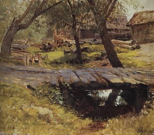 Footbridge. Savvinskaya Village. — Isaak Ilyich Levitan
