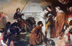 The Challenge Of Rodomont To Rogero — Sir Thomas Francis Dicksee