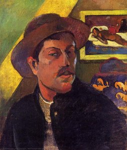 Samoportret S Č Шляpo — Eugène Henri Paul Gauguin
