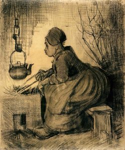 Mujer Junto Al Hogar — Vincent Willem Van Gogh