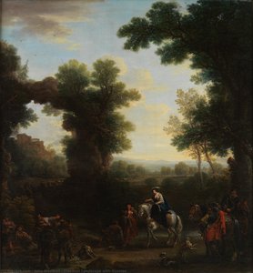 Classical Landscape With Gypsies — John Wootton