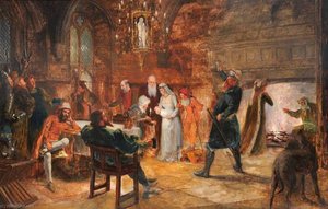 Myfanwy Interior (medieval Scene) — Thomas Leonard Hughes