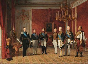 Reception Of Grand Duke Alexander Nikolayevich By Prince Metternich In The Vienna Hofburg In 1829 — Ferdinand Georg Waldmüller