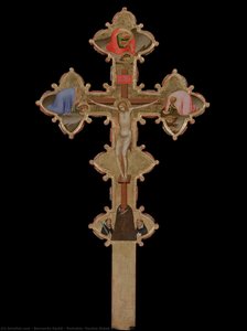 Portable, Double Sided Cross (verso) — Bernardo Daddi