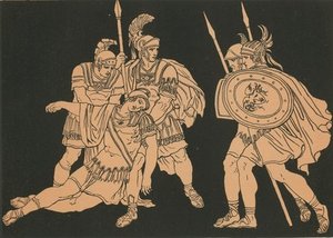 Aeneas And The Body Of Lausus — Bartolomeo Pinelli