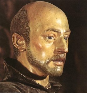 St Ignatius Loyola (detail) — Juan Martínez Montañés