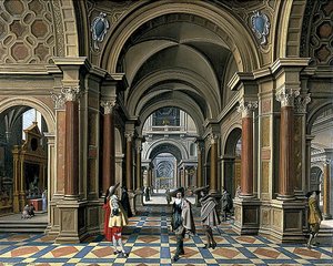Interior Of An Imaginary Church — Bartholomeus Corneliszoon Van Bassen