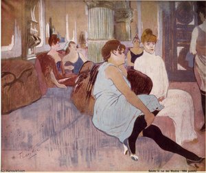 In The Salon In The Rue Des Moulins — Henri De Toulouse-lautrec