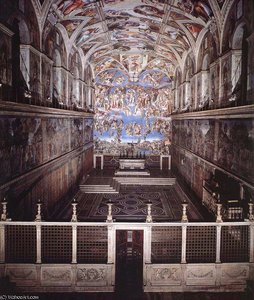 Interior Of The Sistine Chapell — Michelangelo Buonarroti