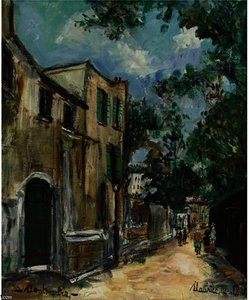 Rue Saint-vincent À Montmartre — Maurice Utrillo