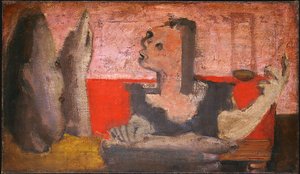 Untitled (woman With Sculpture) — Mark Rothko
