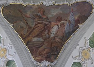 Zwickelbild In Der Jesuitenkirche In Mannheim — Philipp Hieronymus Brinckmann