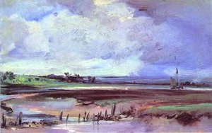 Les Salinieres By Trouville — Richard Parkes Bonington