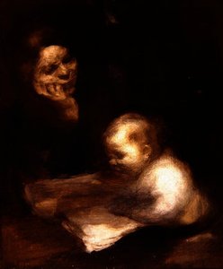 Mother And Child Reading — Eugène Anatole Carrière