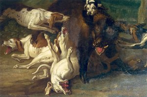 Wild Boar Hunting — Jean-baptiste Oudry