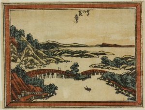 Éclat Du Crépuscule À Seta — Katsushika Hokusai