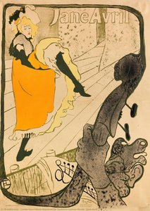 Jane Avril — Comte Henri Marie Raymond De Toulouse-lautrec-monfa