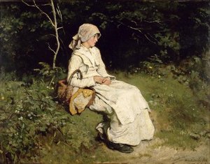 Resting By The Way — Francis Montague Holl