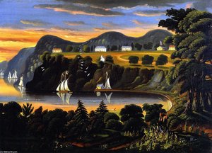 View Of The Hudson River At West Point — Thomas Chambers