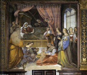 The Birth Of The Virgin — Girolamo Del Pacchia