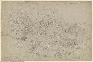 Le Martinet Near Montpellier — Jean-baptiste-camille Corot