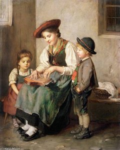 The Zither Player — Franz Von Defregger