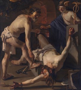 Prometheus Chained By Vulcan — Dirck Van Baburen