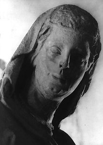 Sibyl (detail) — Giovanni Pisano