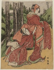 Campana Sera Per Oume E Kumenosuke — Katsushika Hokusai
