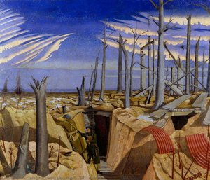 Oppy Wood, 1917. Evening — John Nash Peake