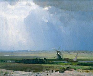 The Dutch Windmill — Sir John Alfred Arnesby Brown