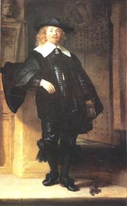 Porträt Eines Stehenden Mannes — Rembrandt Van Rijn