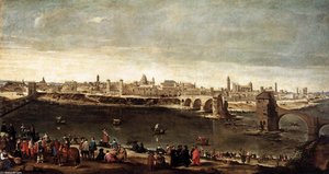 View Of Zaragoza — Juan Bautista Martínez Del Mazo