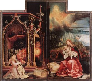 Concierto De Ángeles Y Natividad — Matthias Grünewald