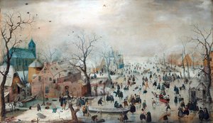 Winter Landscape With Skaters — 阿维坎普 (āwèikǎnpǔ)