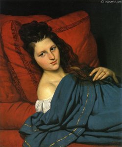 Woman Reclining On A Divan — Joseph Désiré Court