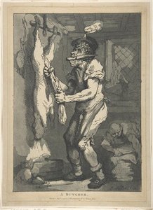 A Butcher — Thomas Rowlandson