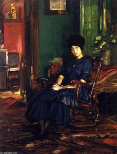 Untitled Portrait In Athenaeum Club Room — Joseph Kleitsch