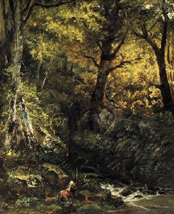 La Cascade Du Gros Hêtre Aux Eaux Bonnes — Paul Huet
