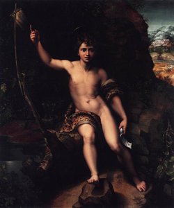 João Batista No Deserto — Giulio Romano