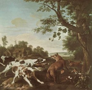 The Fox Hunt — Alexandre François Desportes