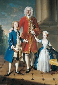 Colonel Charles Ingram With His Children — Philippe Mercier